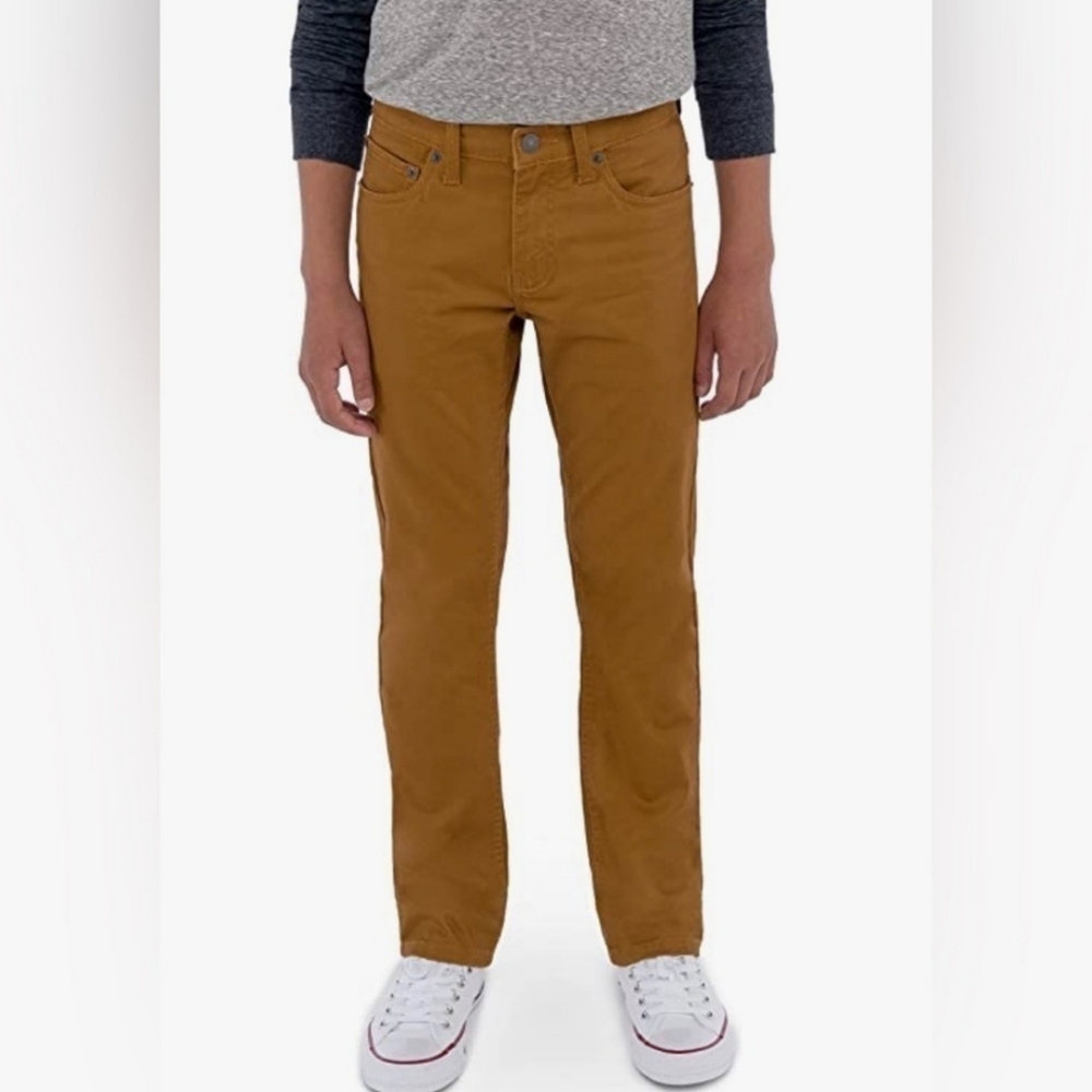 Levi's Boys Cognac Colored Jeans Pants 511 Slim Size 18